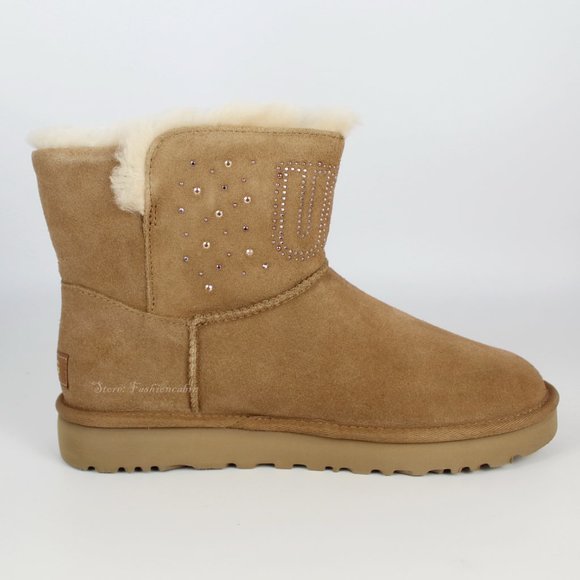NEW UGG Gem Lined Classic Mini Boots - Picture 7 of 13